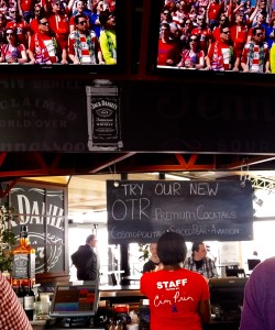 Several of OTR's bottled cocktails are now available at Toyota Stadium's Jack Daniels Lounge.